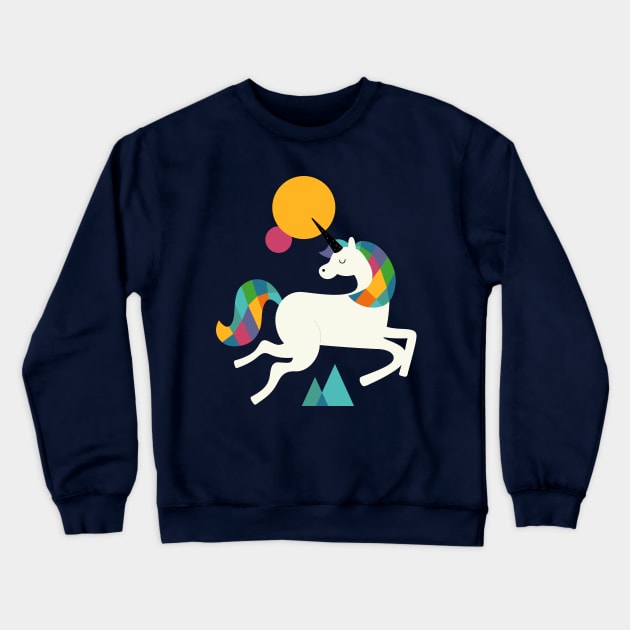 To be a unicorn Crewneck Sweatshirt by AndyWestface